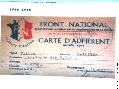 rr: FRANCE: « FRONT NATIONAL , une appellation usurpée par les fa